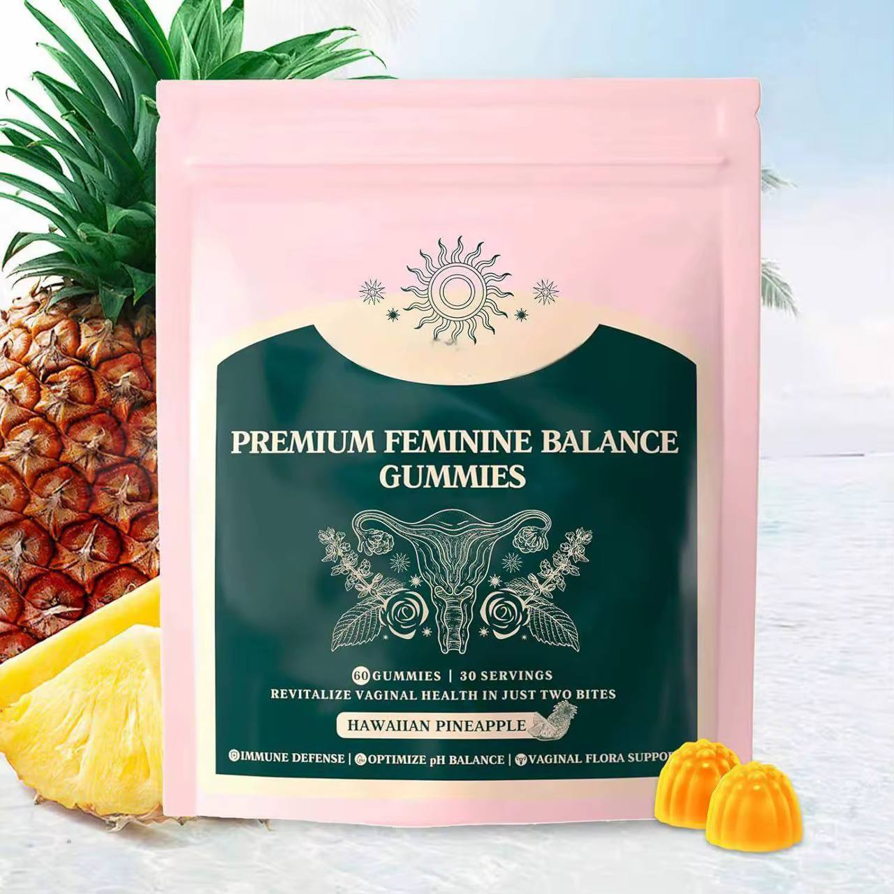 🍍 GUMMIES INTIME ANANAS – Équilibre, Fraîcheur & Confiance Féminine