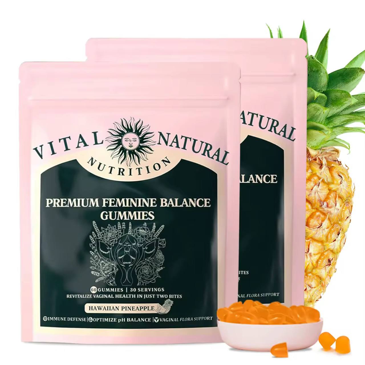 🍍 GUMMIES INTIME ANANAS – Équilibre, Fraîcheur & Confiance Féminine